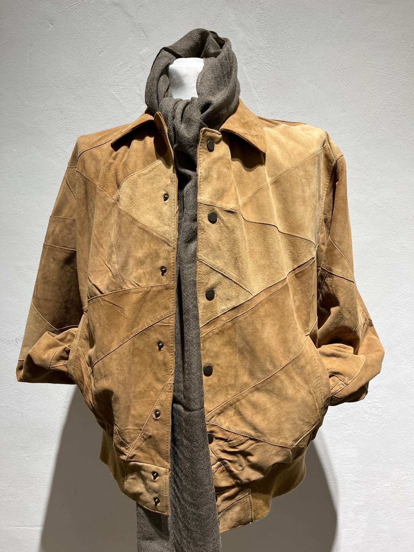 Giubbotto Patchwork Suede