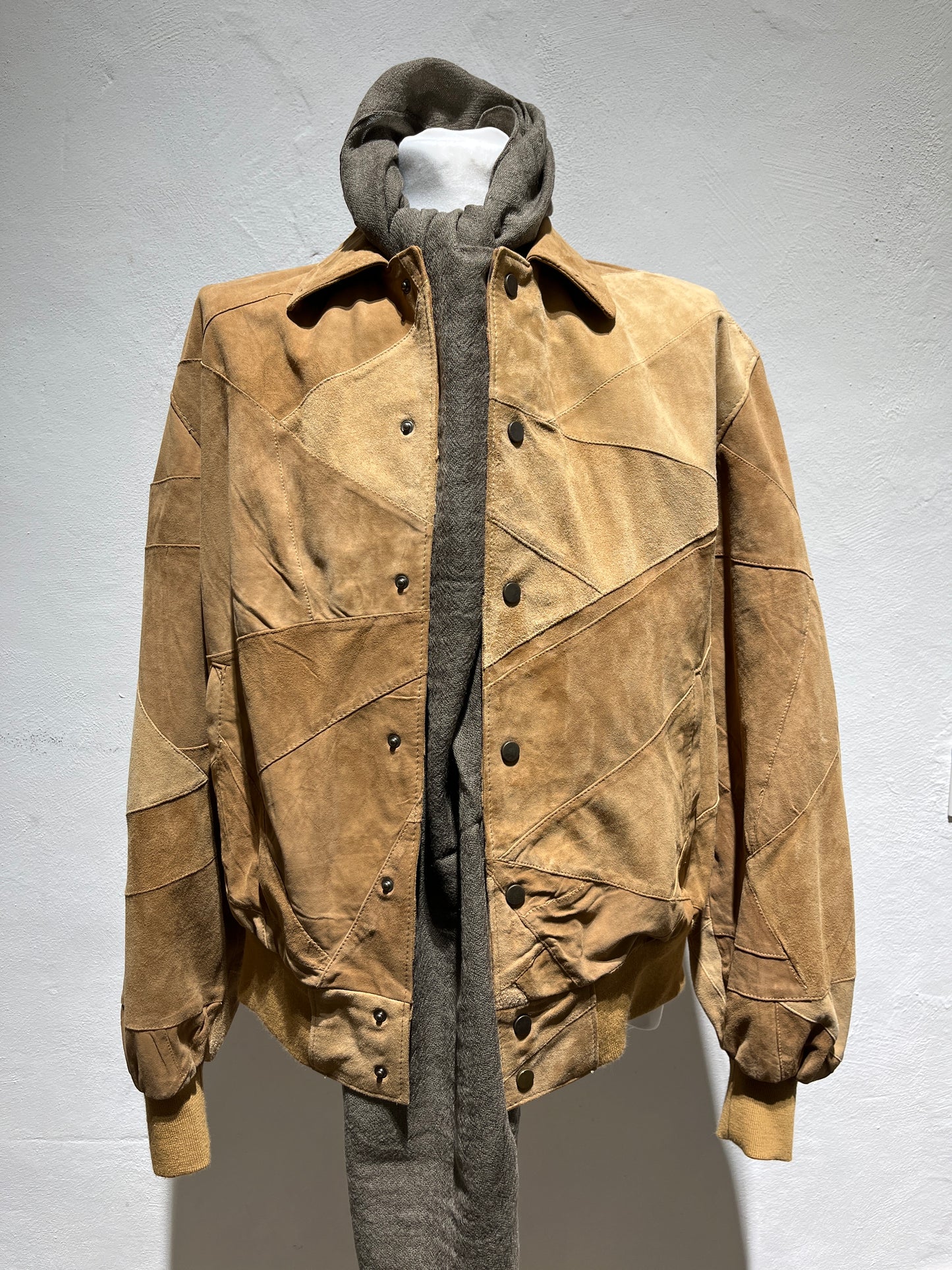 Giubbotto Patchwork Suede