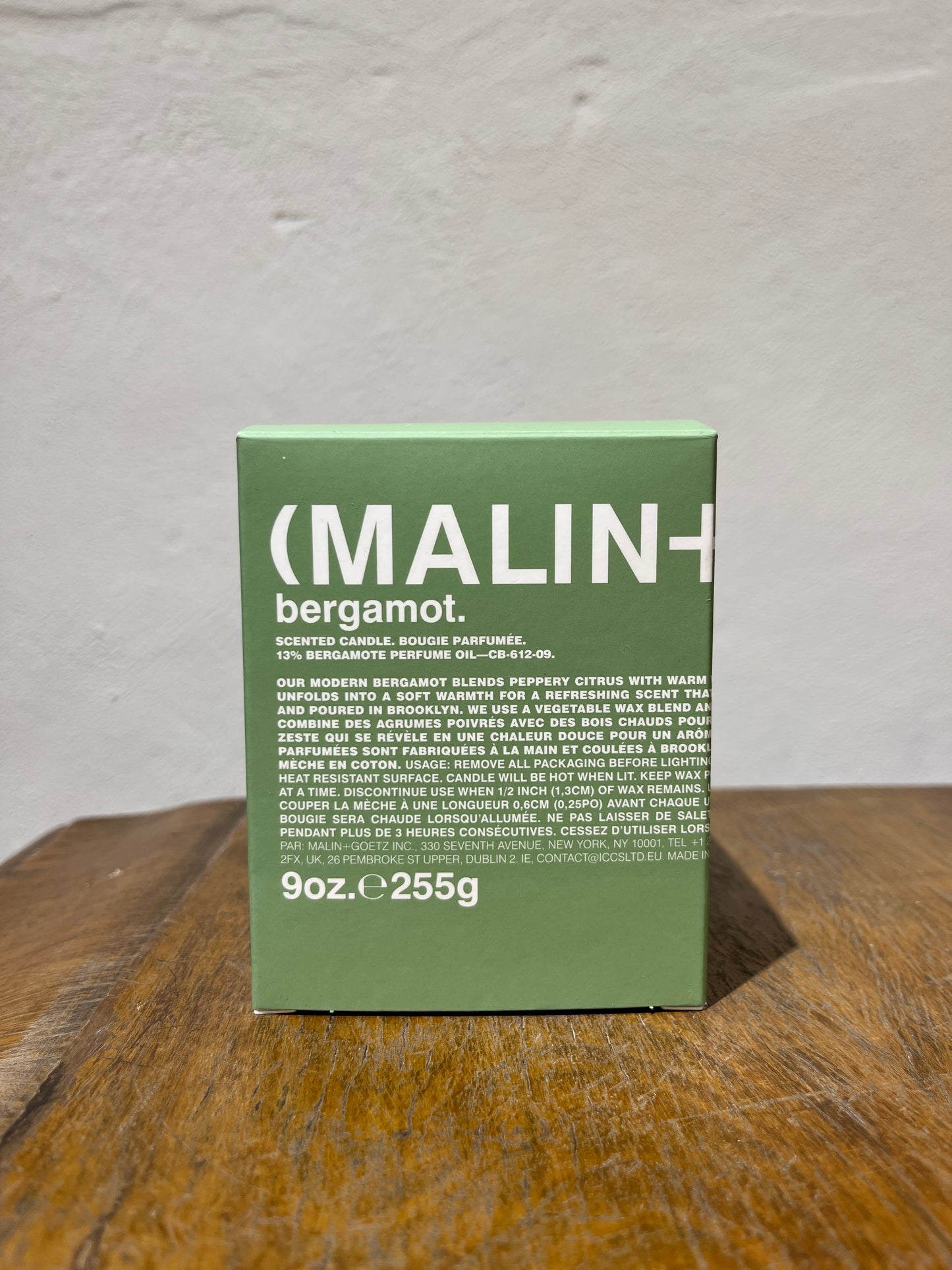 MALIN + GOETZ CANDLE - BERGAMOT